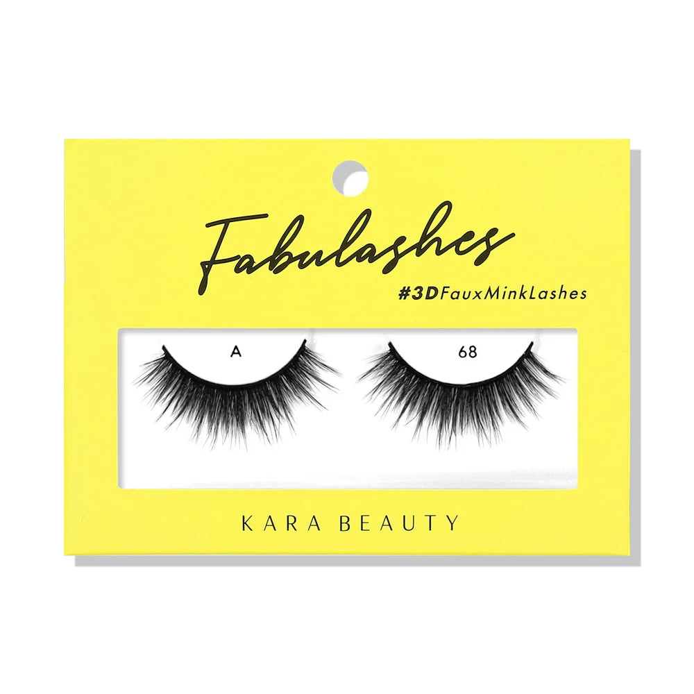 KARA BEAUTY- FABULASHES- FAUX MINK LASHES- 6PCS