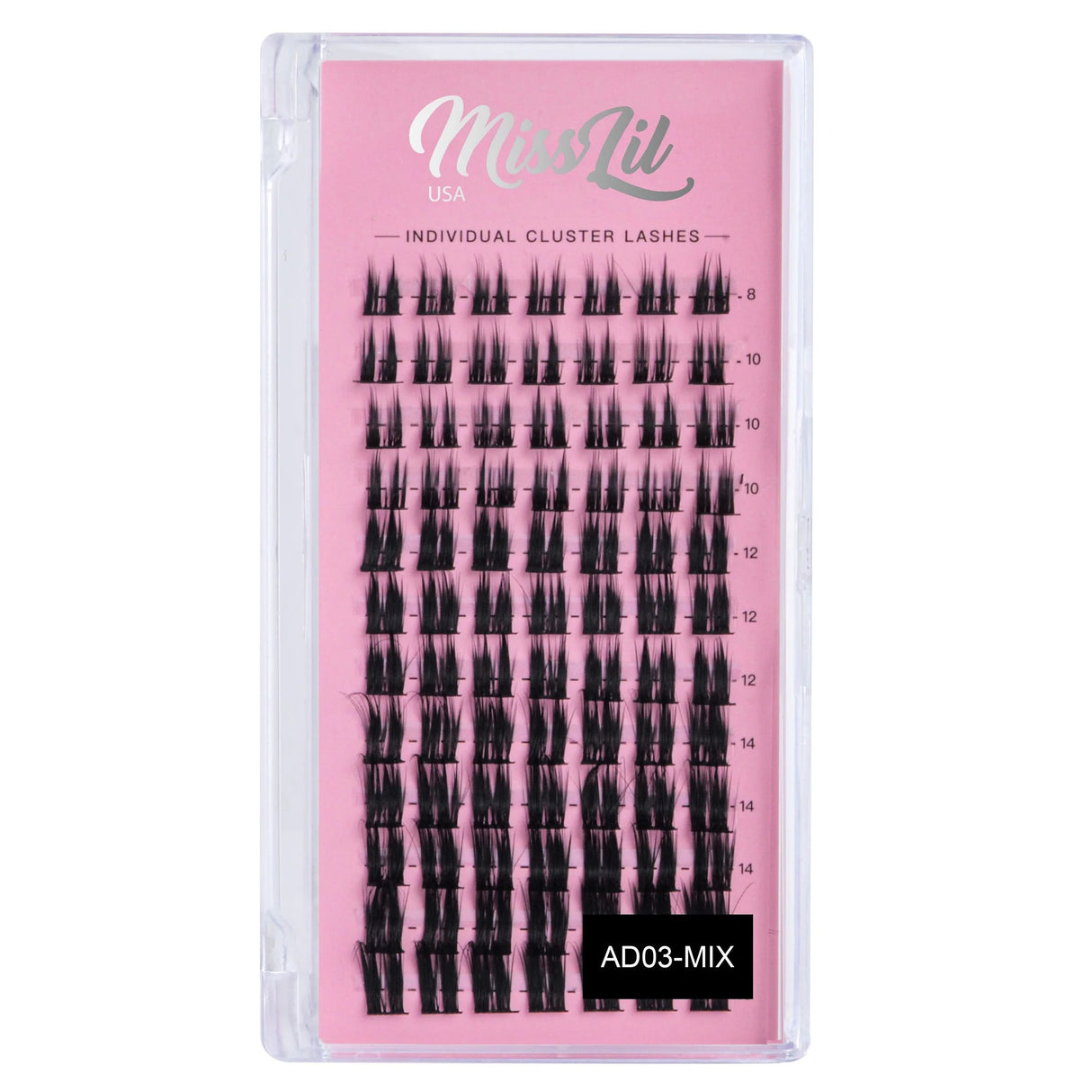 MISS LIL- INDIVIDUAL CLUSTER- LASHES- 3PCS