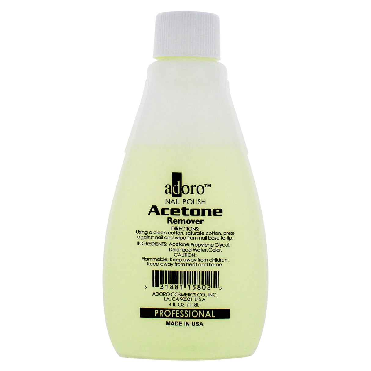 ADORO- PURE ACETONE REMOVER 4OZ.- 1PC