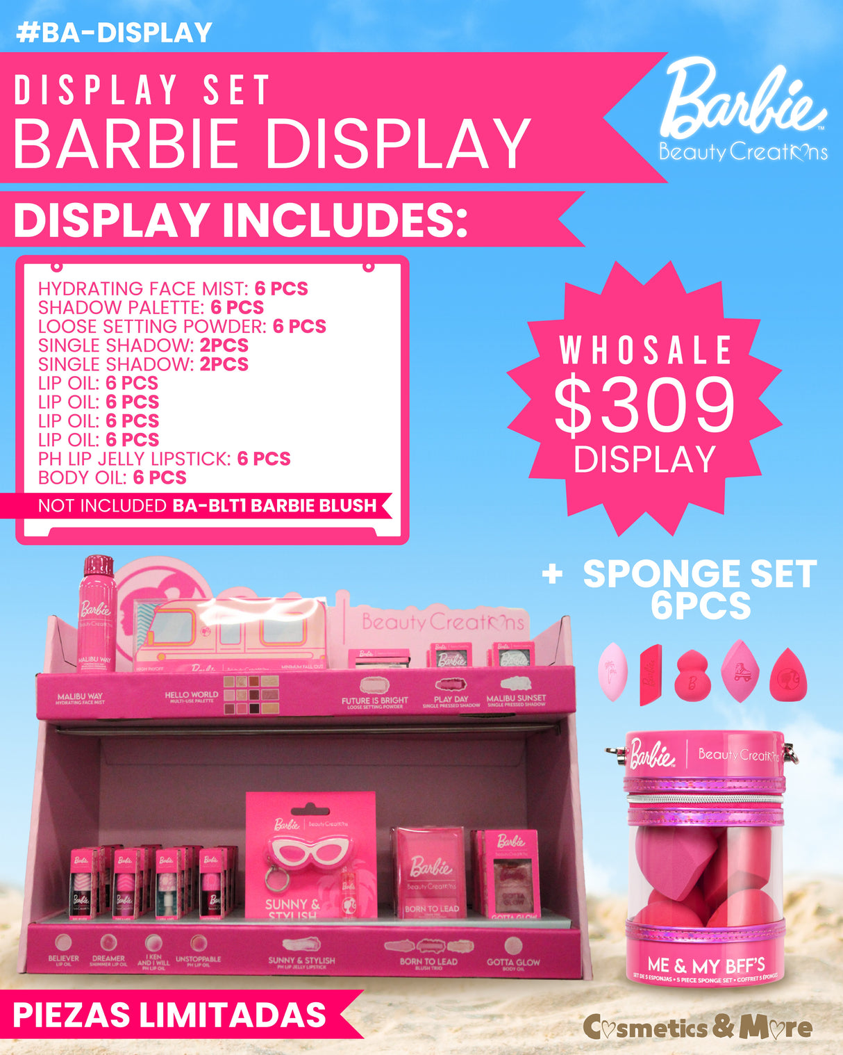 BARBIE X BEAUTY CREATIONS FULL DISPLAY COLLECTION