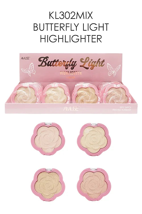 AMUSE- BUTTERFLY LIGHT- HIGHLIGHTER-24PCS