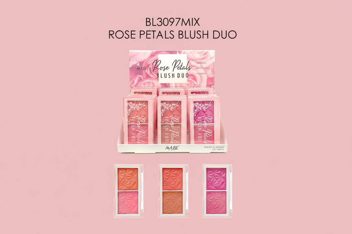 AMUSE- ROSE PETALS- BLUSH DUO-24PCS