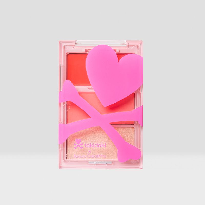 BEAUTY CREATIONS X TOKIDOKI- PEACH BLOSSOM- BLUSH TRIO- 1PC