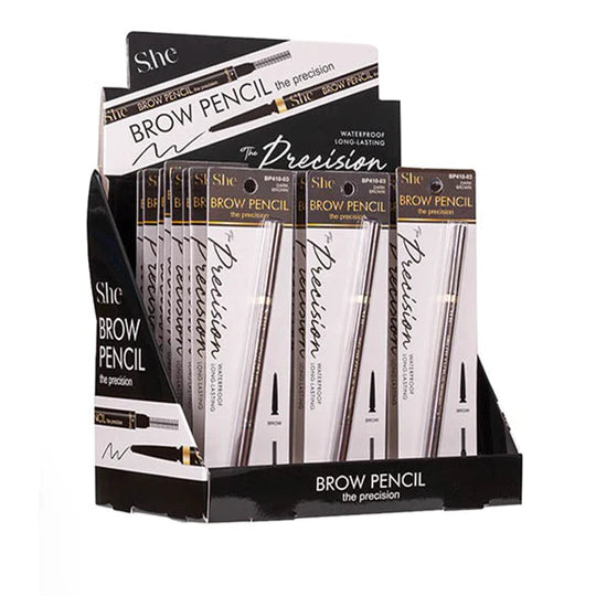 SHE MAKEUP- LÁPIZ DE CEJAS MARRÓN- (DISP 24PCS)