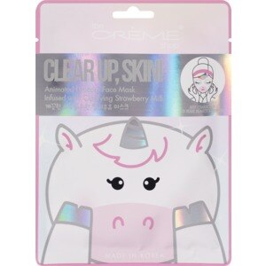 LA CREME- LICORNE ANIMÉE- MASQUE VISAGE- (6PCS)