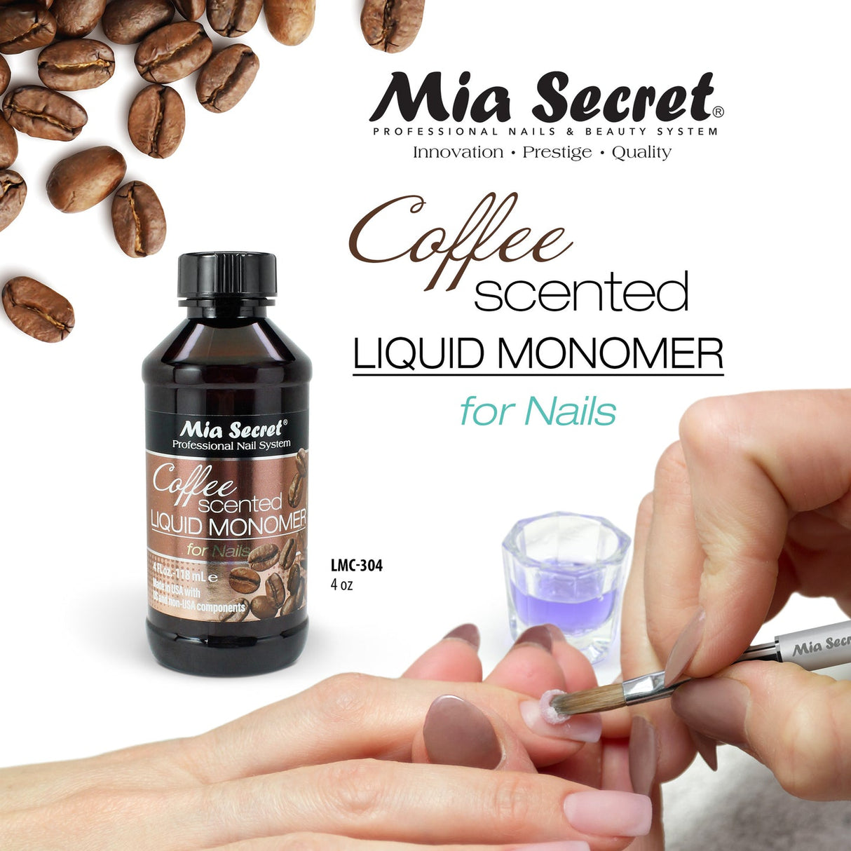 MIA SECRET - MONÓMERO LÍQUIDO PERFUME A CAFÉ