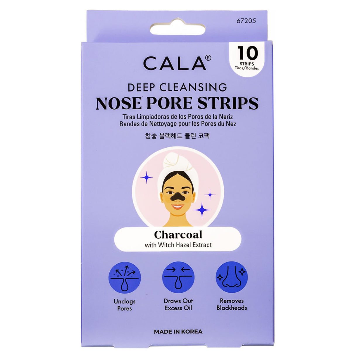 CALA- DEEP CLEANSING- NOSE PORE STRIPS- 6PCS