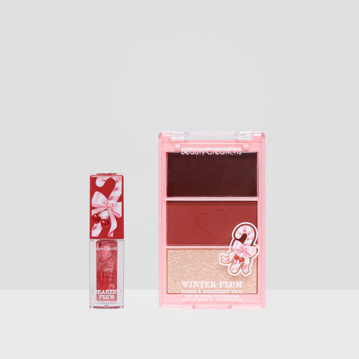 BEAUTY CREATIONS - DASHIN' DARLING BLUSH & HIGHLIGHT TRIO & TINTED LUXE LIP OIL SET - (1PC)