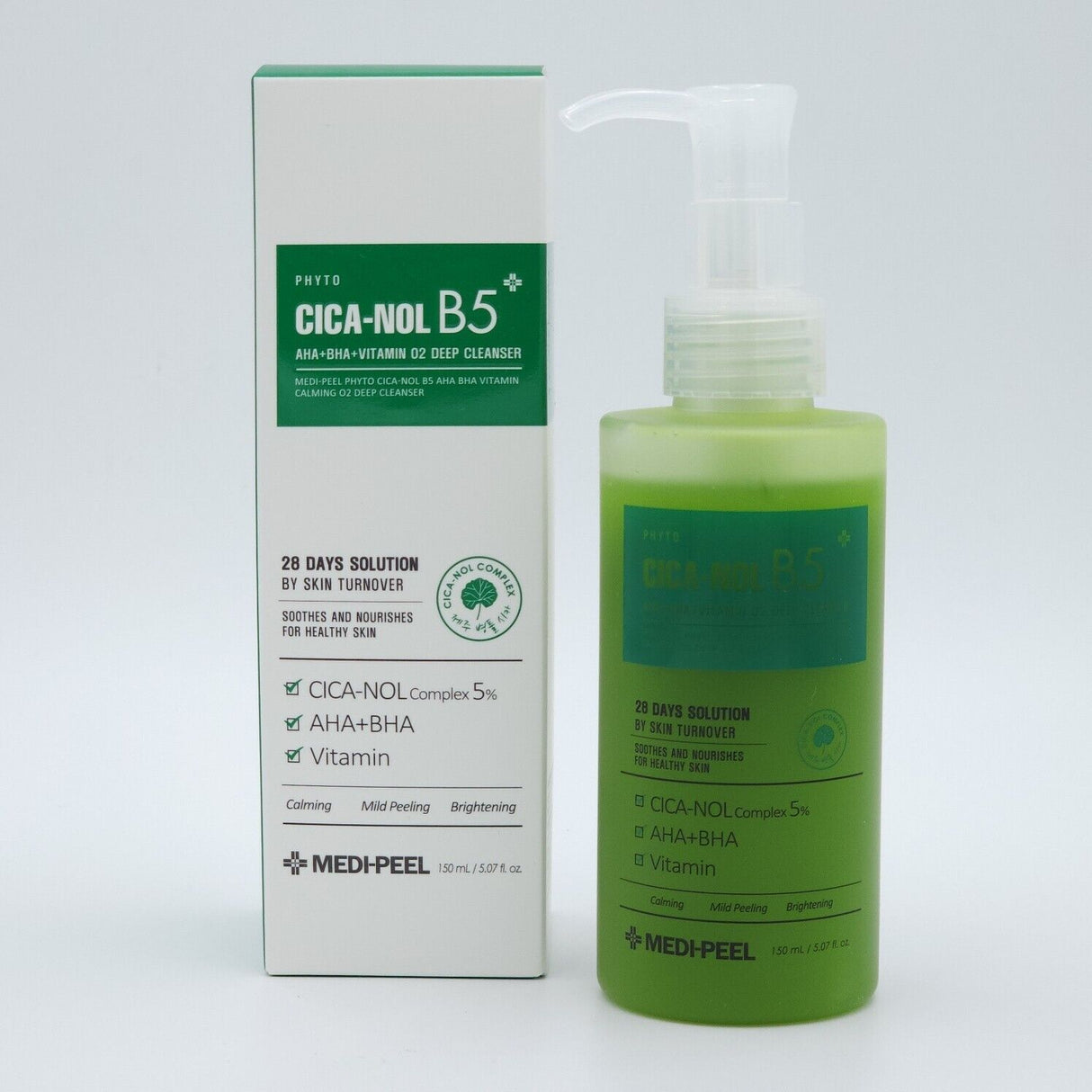 MEDI-PEEL- PHYTO CICA NOL B5- AHA+BHA+VITAMINE02- NETTOYANT PROFONDE- 1PC