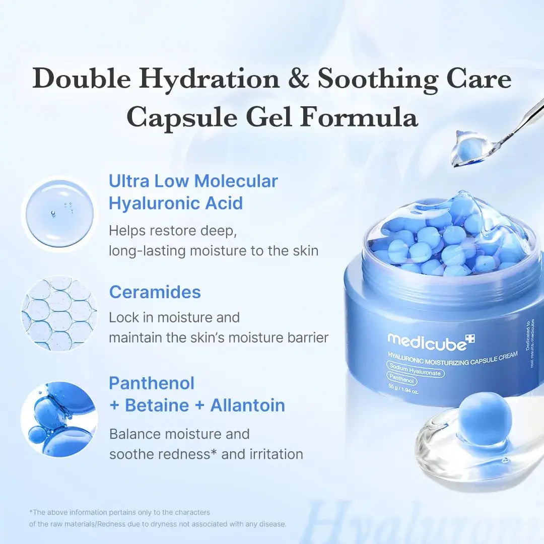 MEDICUBE - HYALURONIC MOISTURIZING CAPSULE CREAM - (1PC)