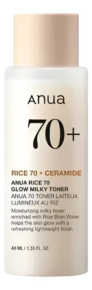 ANUA - RICE 70 + CERAMIDE GLOW MILKY TONER - (1PC)