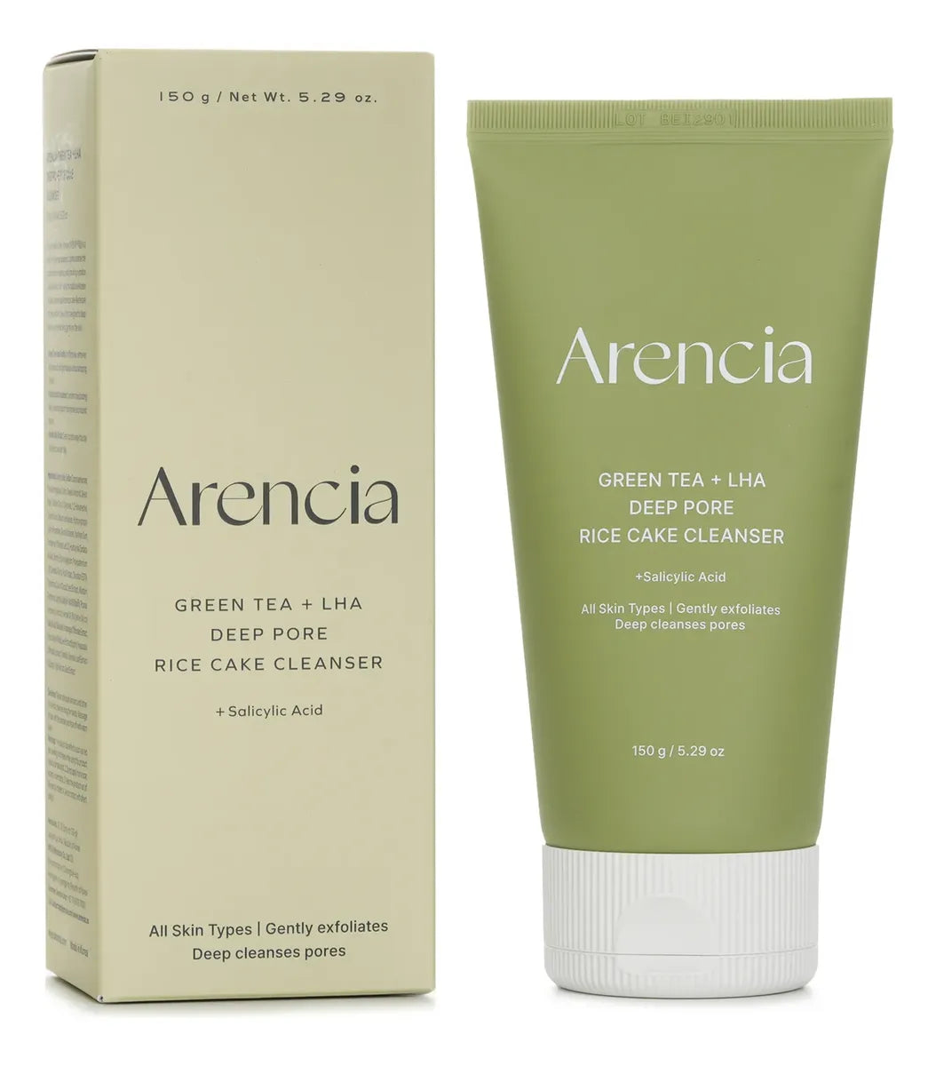 ARENCIA - GREEN TEA + LHA DEEP PORE RICE CAKE CLEANSER - (1PC)