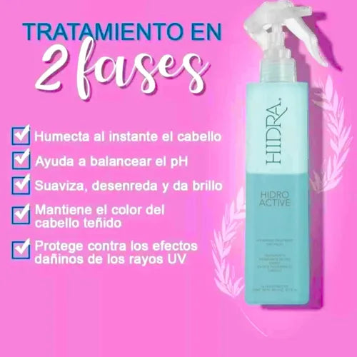 HIDRA- HIDRO ACTIVE - TWO PHASES- HYDRATING HAIR TREATMENT- 1PC