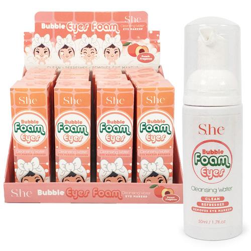 S.HE MAKEUP- BUBBLE EYES FOAM- (12PCS DISP)