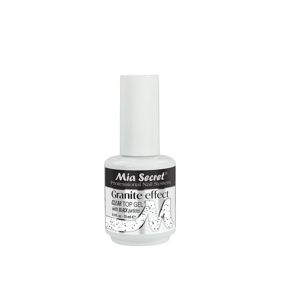 MIA SECRET- GRANITE EFFECT- CLEAR TOP GEL- 1PC