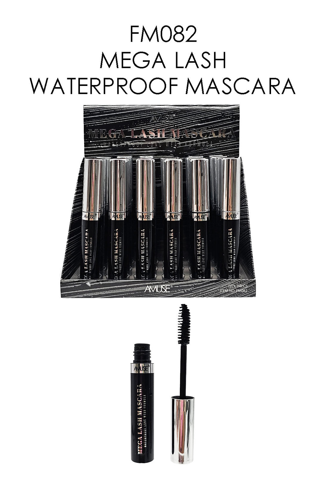 AMUSE- MEGA LASH- MASCARA-24PCS – Shopcosmeticsandmore