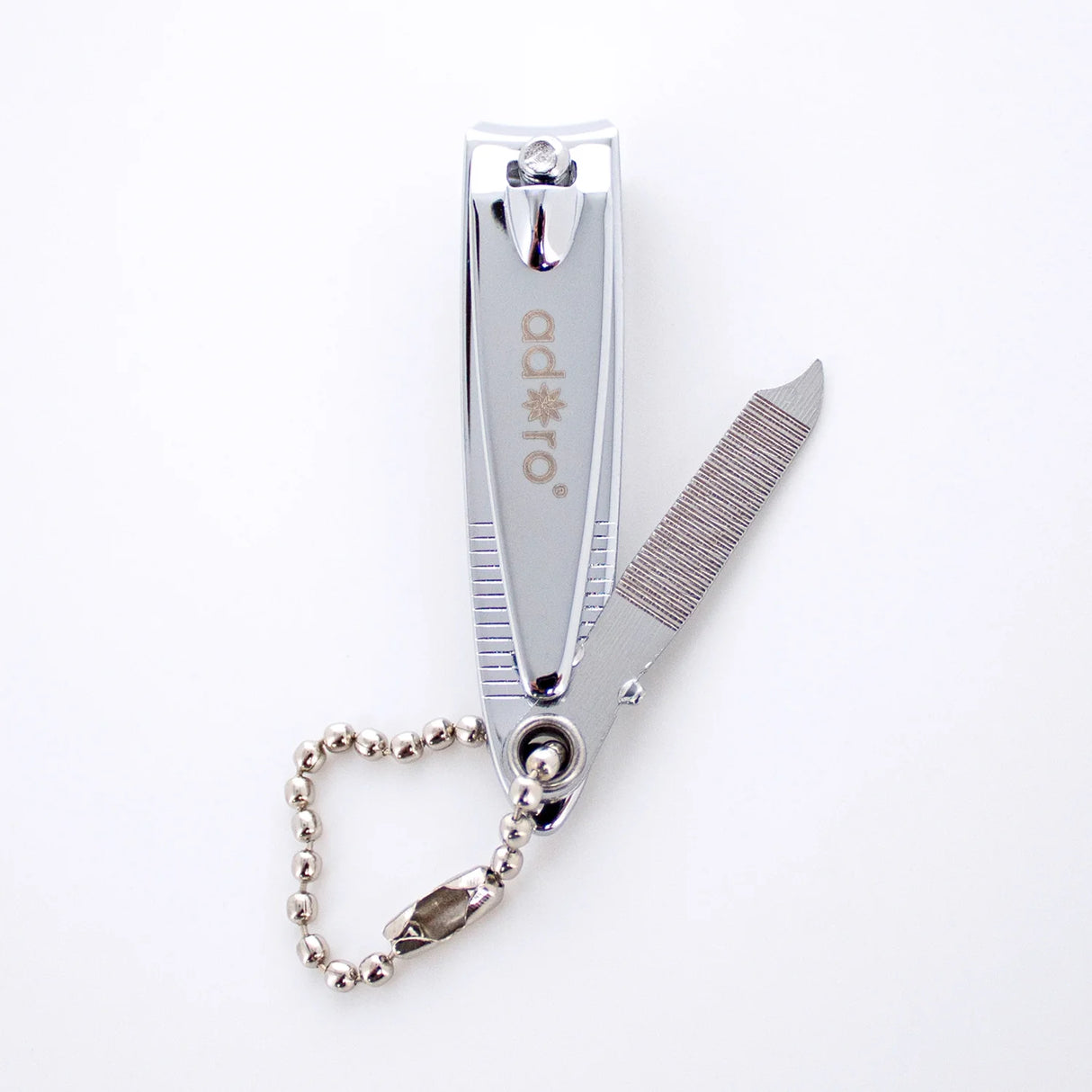 ADORO- FINGER NAIL CLIPPER W/ CHAIN & FILE- 72PCS