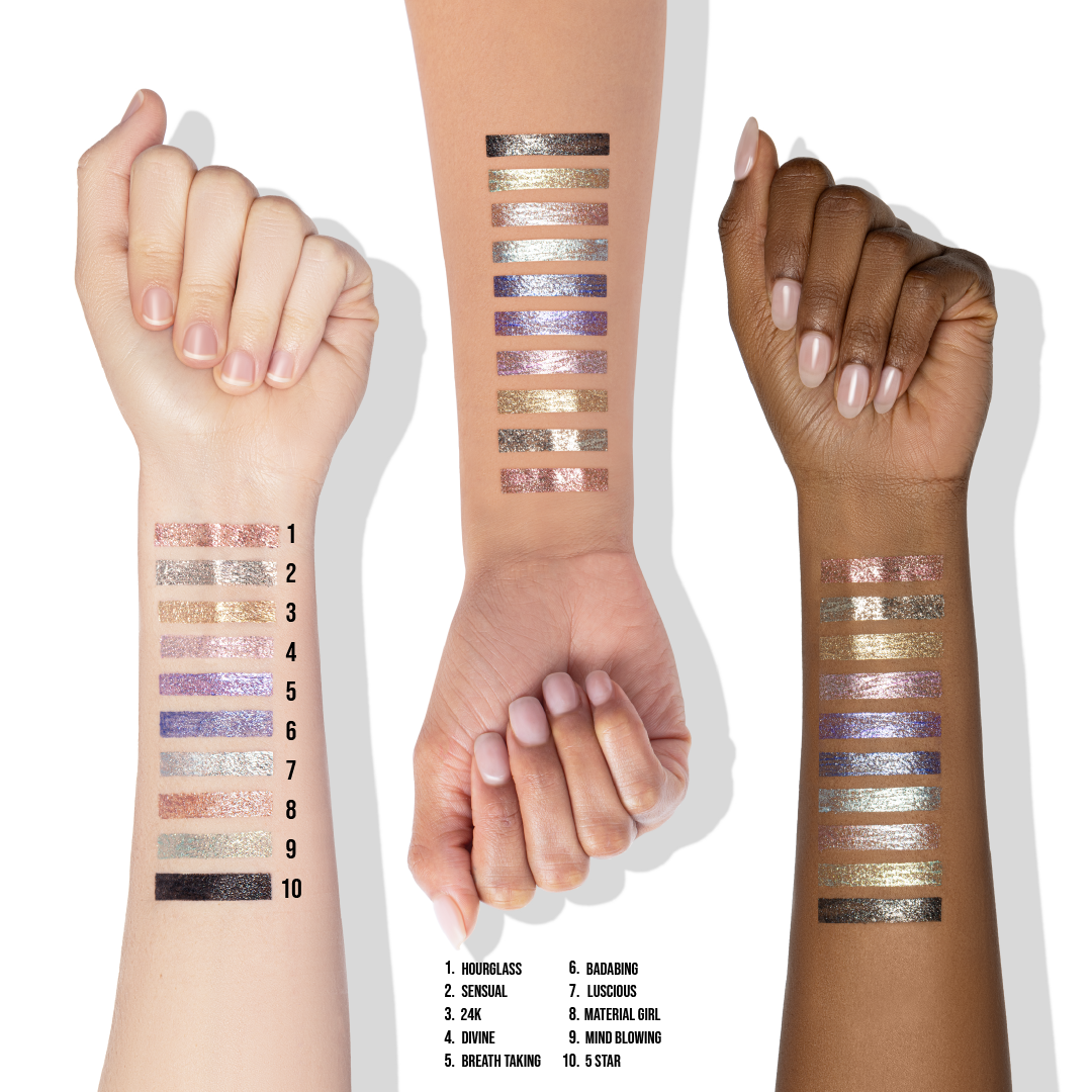 BEAUTY CREATIONS - PACKS PAILLETTES PARFAITS - ENSEMBLE DE LINER À PAILLETTES