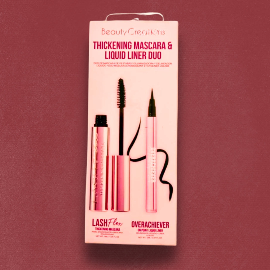 BEAUTY CREATIONS - THICKENING MASCARA & LIQUID LINER DUO - (1PC)