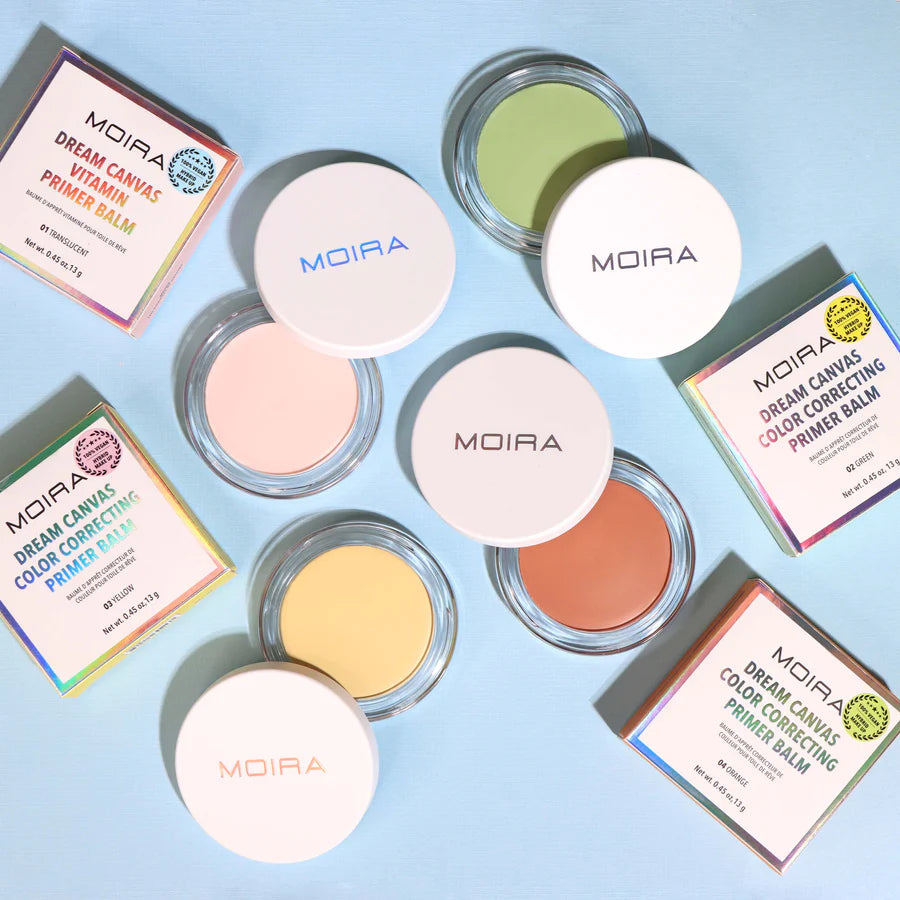 MOIRA- DREAM CANVAS COLOR CORRECTING PRIMER BALM (4TONES)- FULL DISPLAY