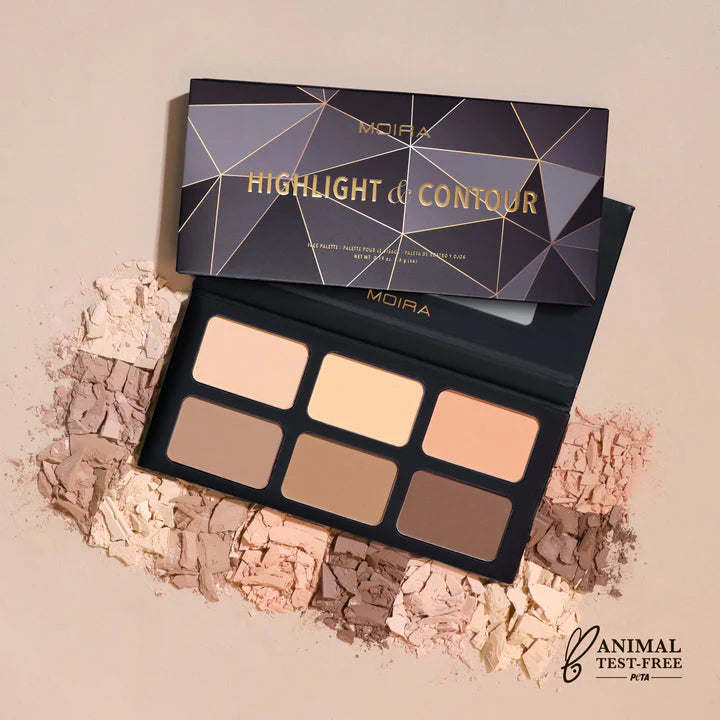 MOIRA- HIGHLIGHT & CONTOUR- FACE PALETTE- 1PC