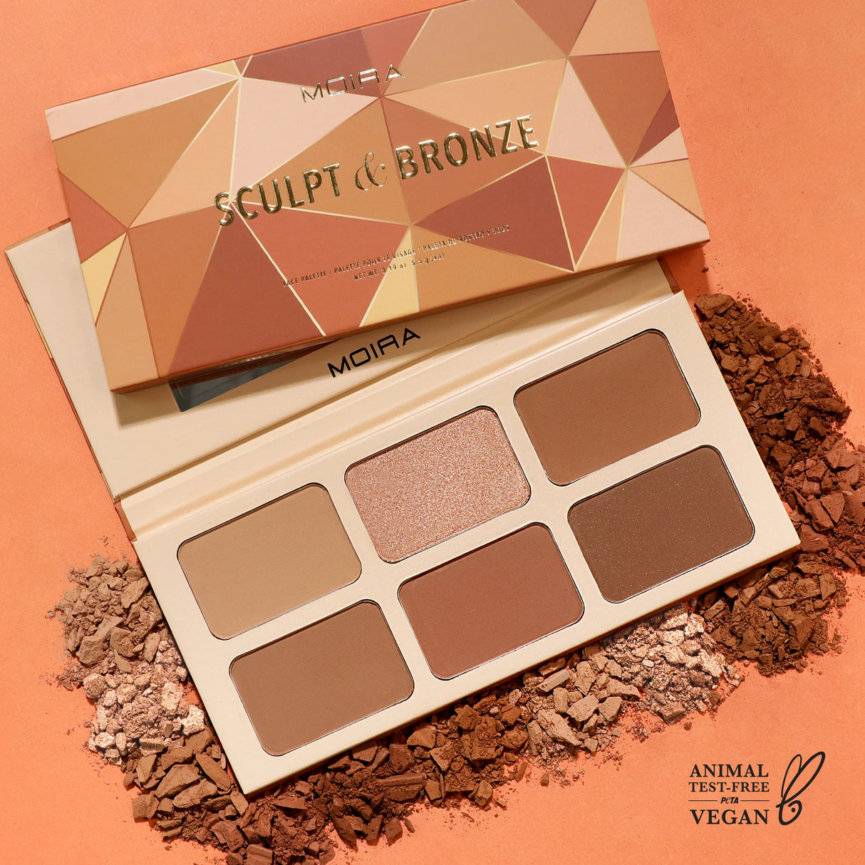 MOIRA- SCULP & BRONZE- FACE PALETTE- 1PC