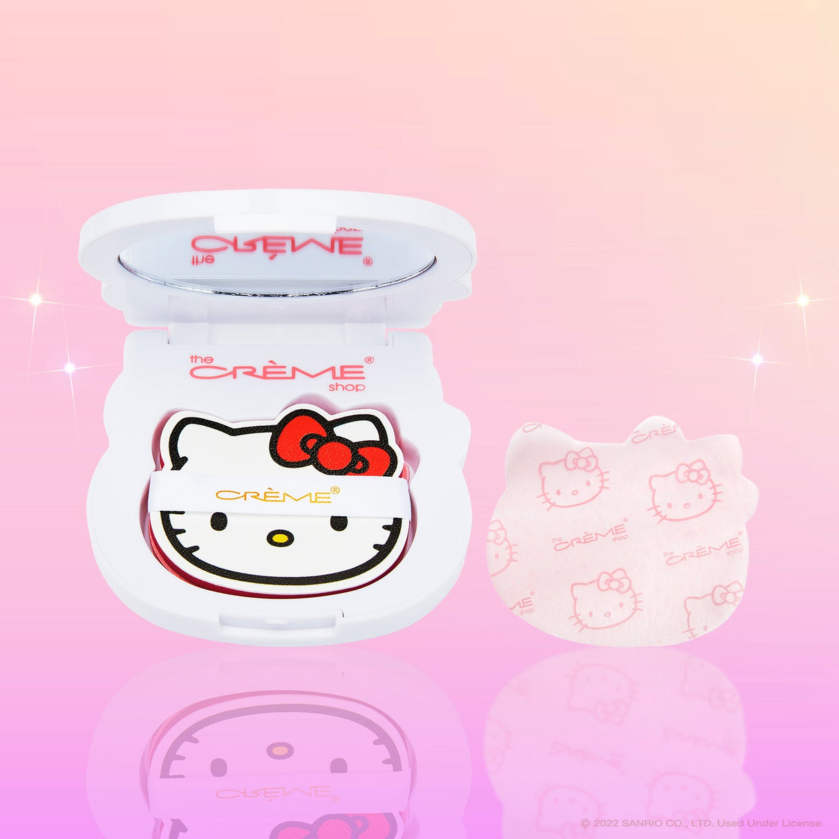 PAPIER BUVARD MATIFIANT HELLO KITTY + COMPACT MIROIR