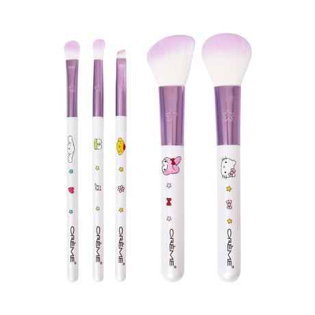 THE CREME SHOP X HELLO KITTY - COLLECTION DE BROSSES FINITION FLAWLESS POUR LES VACANCES (LOT DE 5)