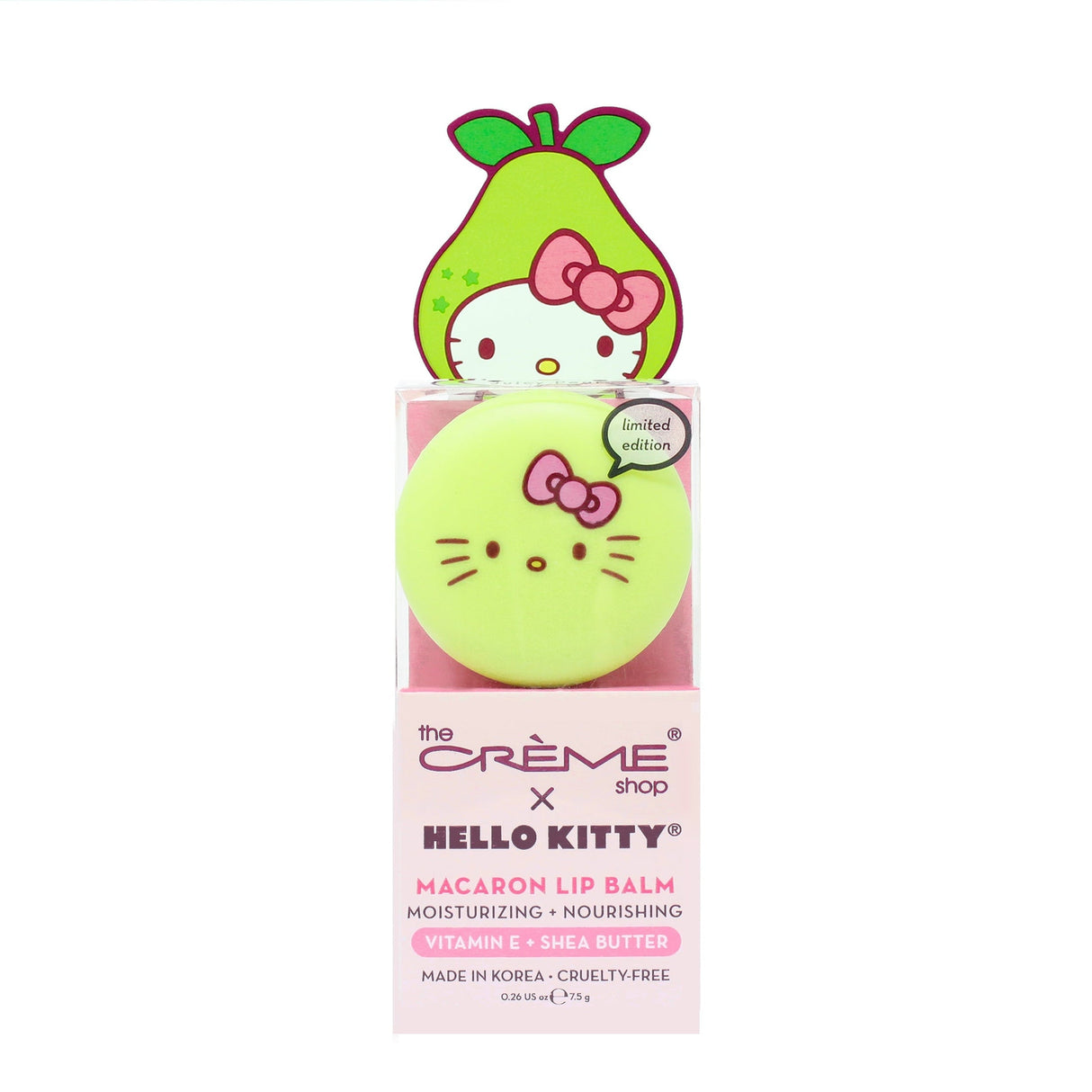 THE CREME SHOP X HELLO KITTY - MACARON LIP BALM JUICY PEAR (1PC)