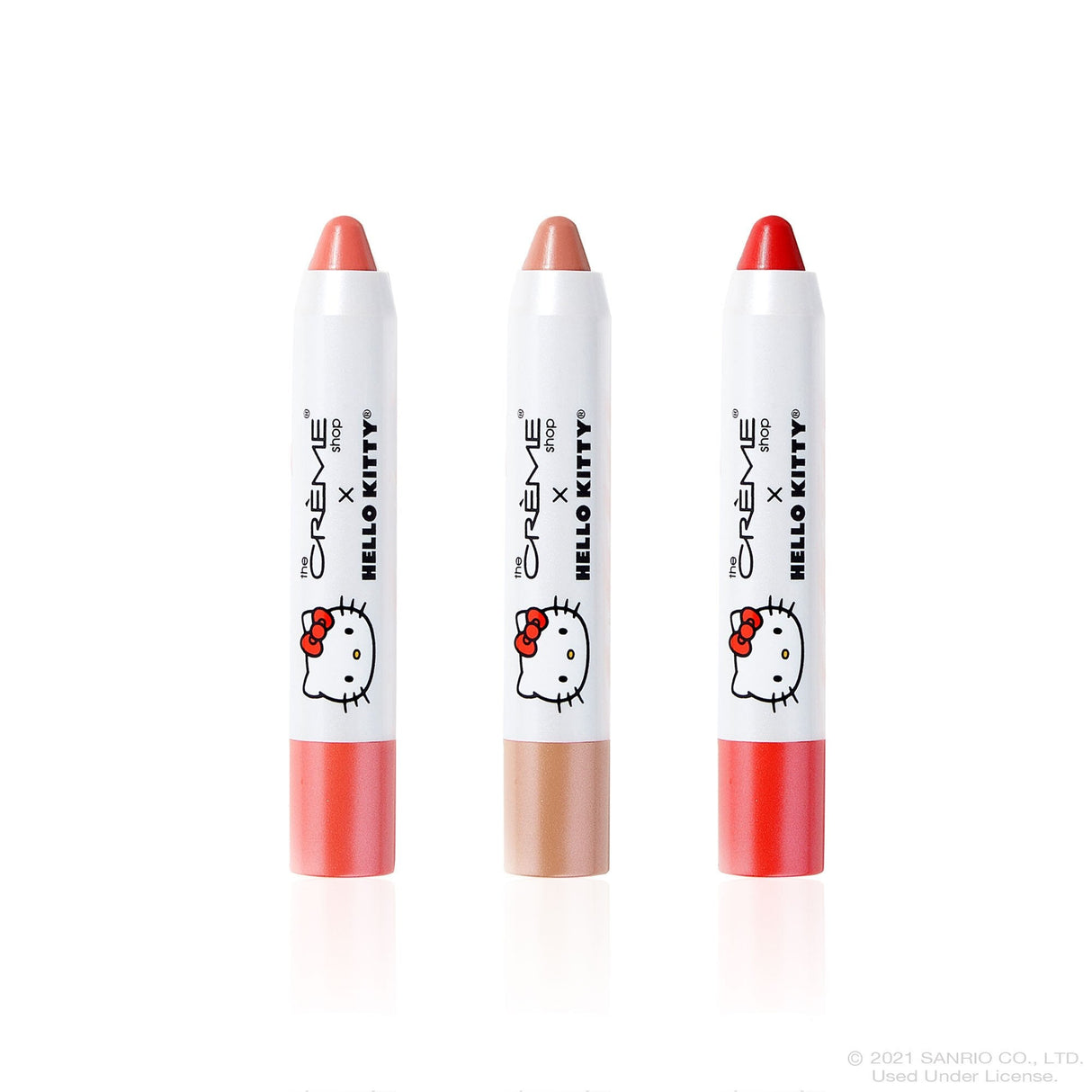 THE CREME SHOP X HELLO KITTY - HELLO LIPPY - TINTED MOISTURIZING LIP BALM (4PCS)