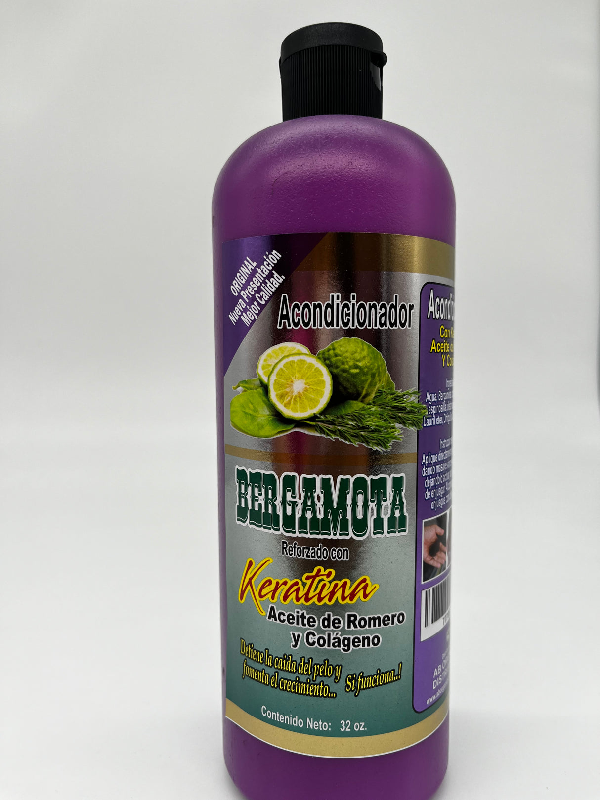 BERGAMOTA KERATINA ACEITE DE ROMERO Y COLAGENO ACONDICIONADOR (1PC)