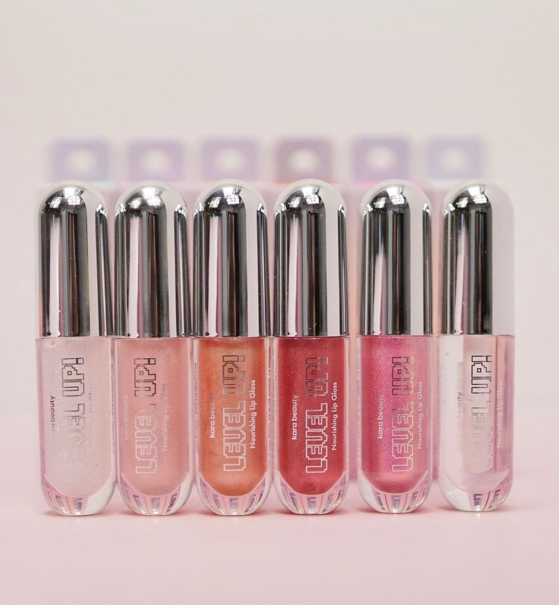 KARA BEAUTY - LEVEL UP - EXHIBICIÓN DE BRILLO DE LABIOS NUTRITIVO (72 PIEZAS)