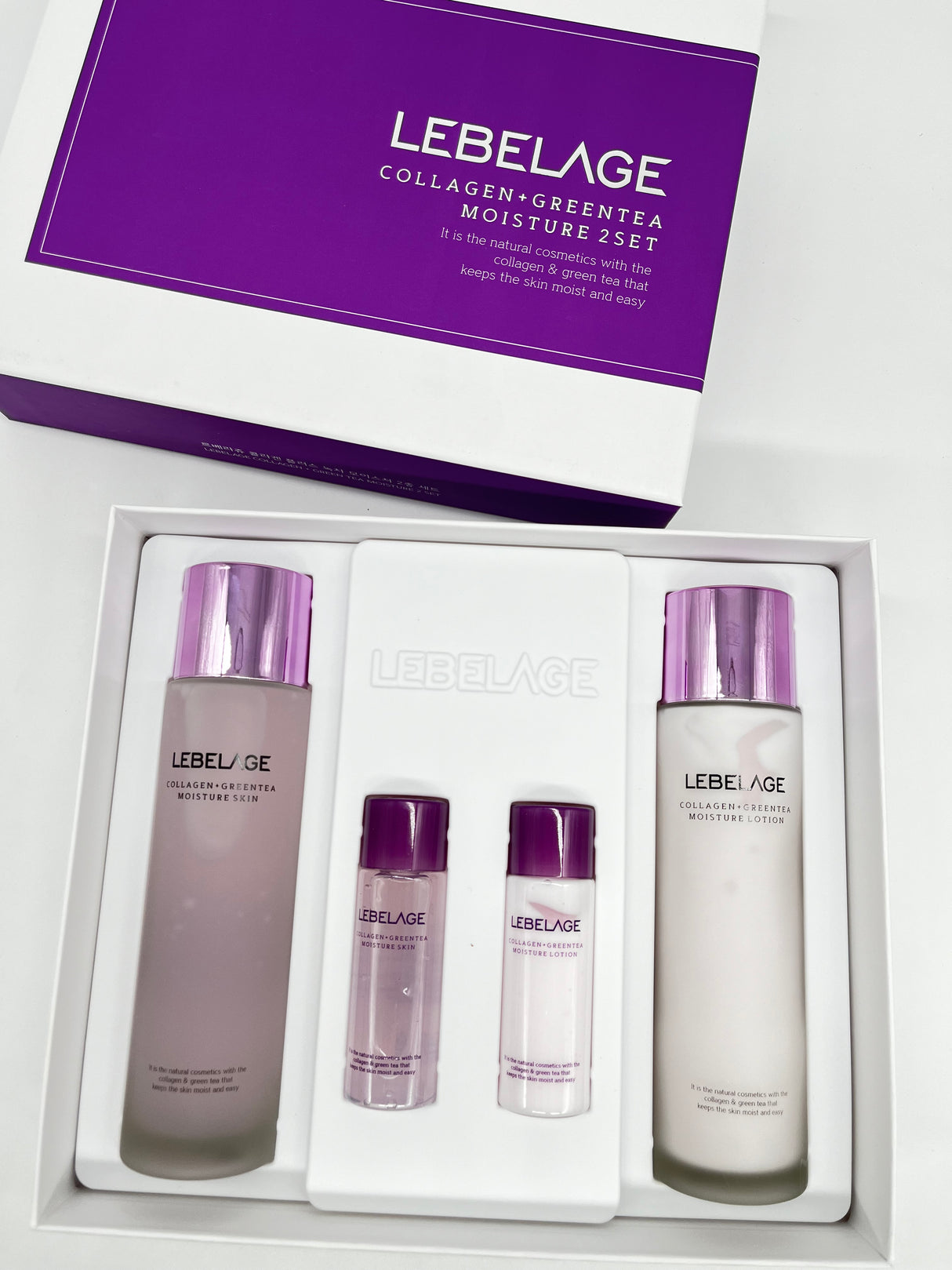 LEBELAGE- COLLAGÈNE ET THÉ VERT- HUMIDITÉ 2SET- (1PC)