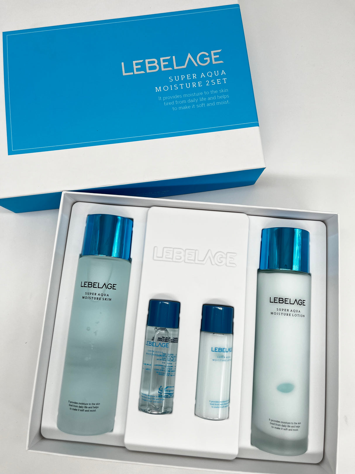 LEBELAGE- SUPER AQUA MOISTURE 2SET- SOINS DE LA PEAU- (1PC)