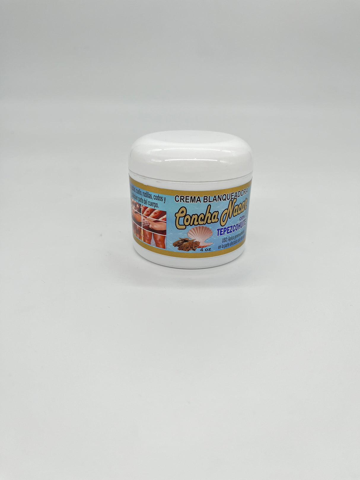 MX- CREMA BLANQUEADORA CORPORAL- CONCHA NACAR & TEPEZCOHUITE-1PC