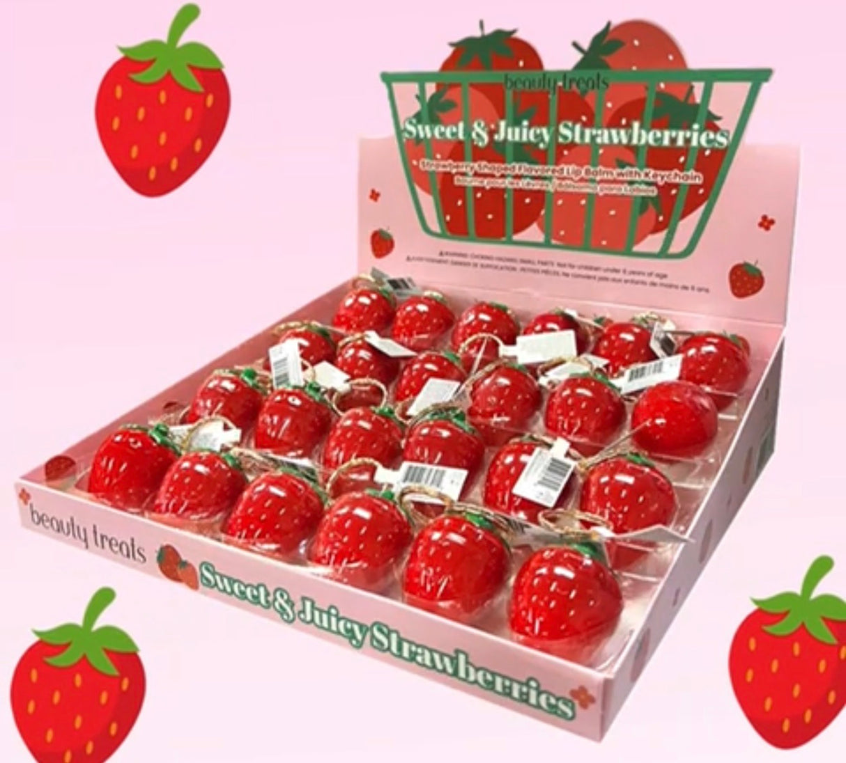 BEAUTY TREATS- SWEET & JUICY STRAWBERRIES (24PCS)