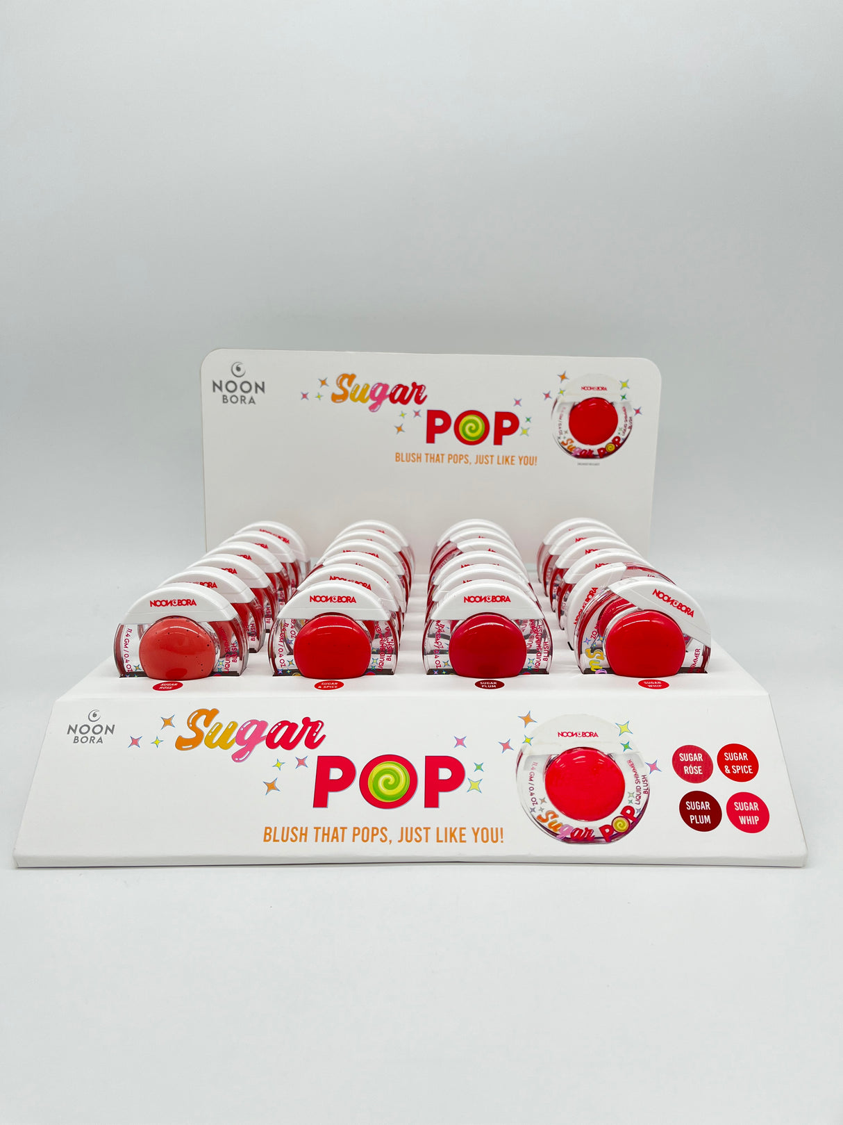 NOON BORA- SUGAR POP- LIQUID SHIMMER BLUSH- 24PCS