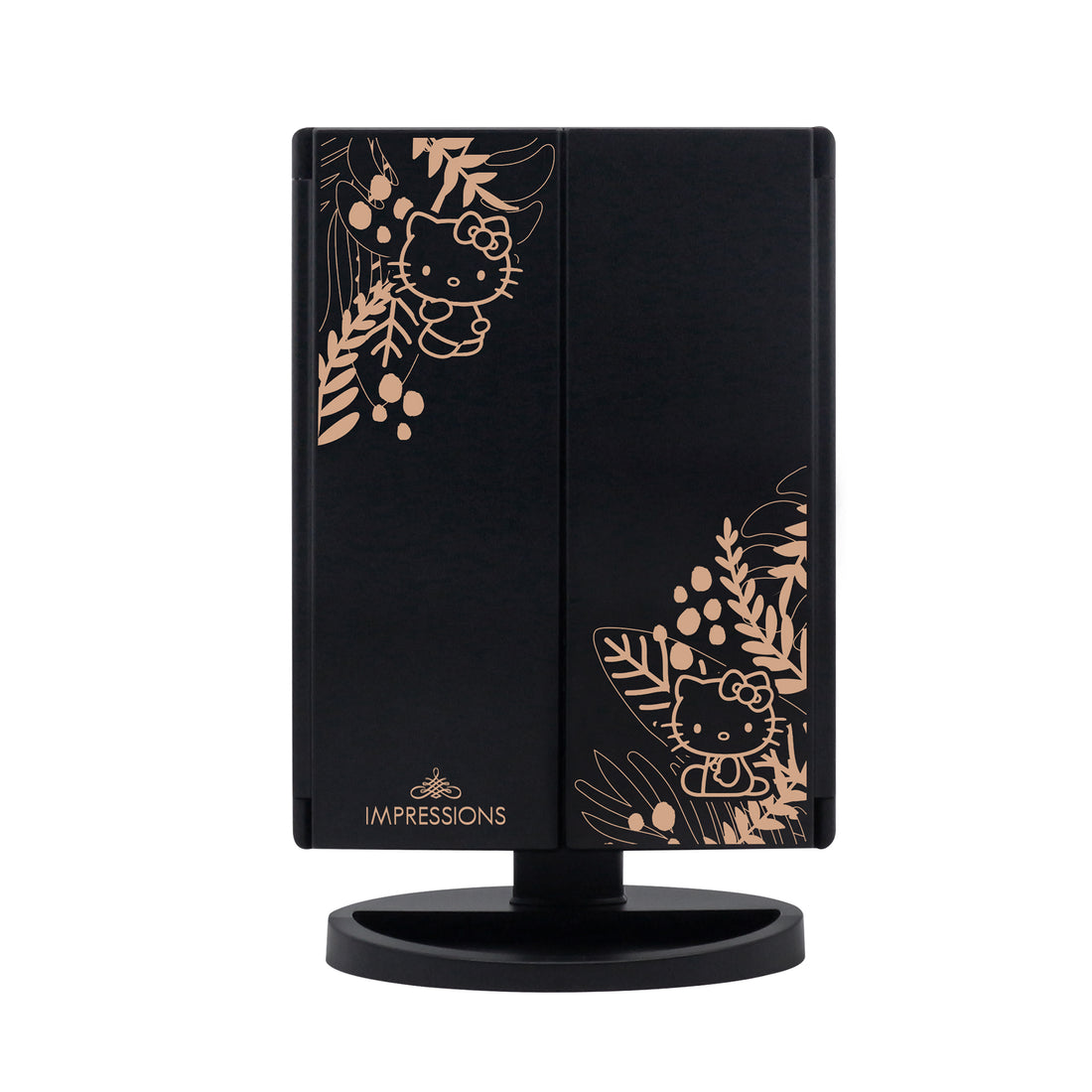 IMPRESSIONS VANITY X HELLO KITTY - MIROIR DE MAQUILLAGE LED À TROIS PLACES AVEC GROSSISSEMENT