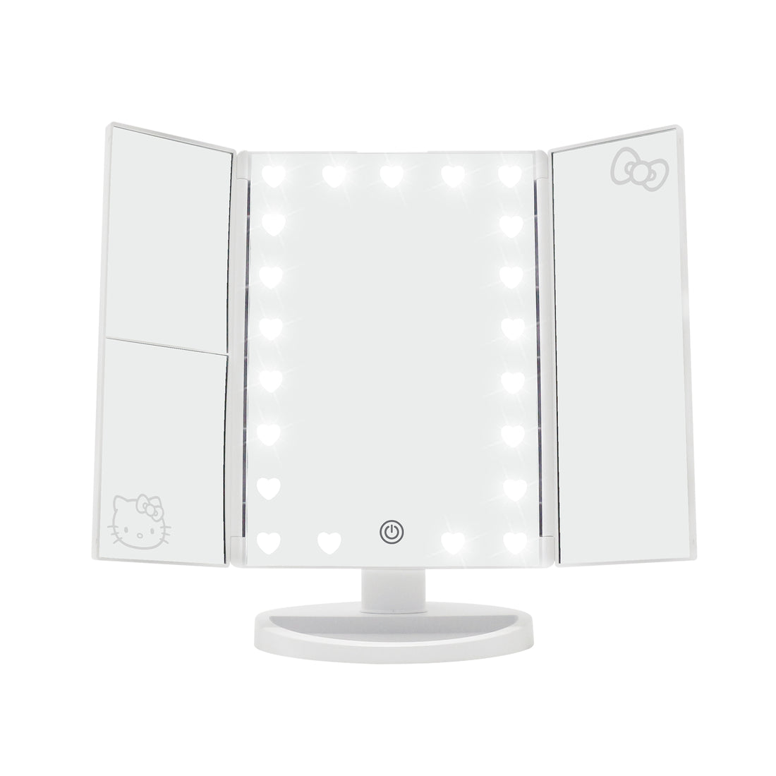 IMPRESSIONS VANITY X HELLO KITTY - MIROIR DE MAQUILLAGE LED À TROIS PLACES AVEC GROSSISSEMENT