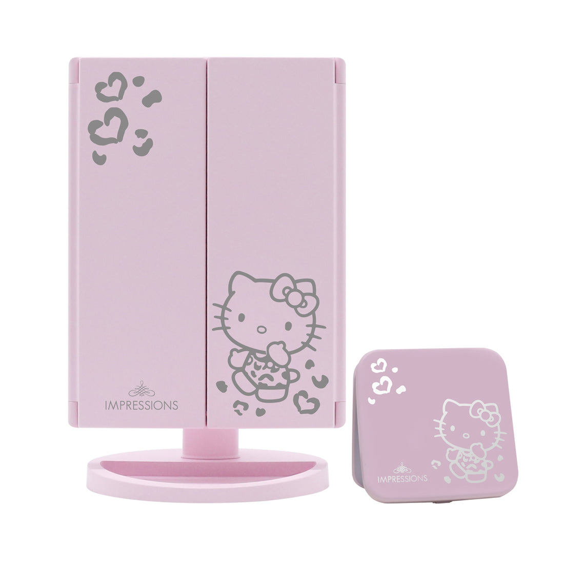 IMPRESSIONS VANITY X HELLO KITTY - TRIFOLD + COMPACT MIRROR BUNDLE