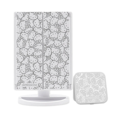 IMPRESSIONS VANITY X HELLO KITTY - ENSEMBLE TRICOLORE + MIROIR COMPACT
