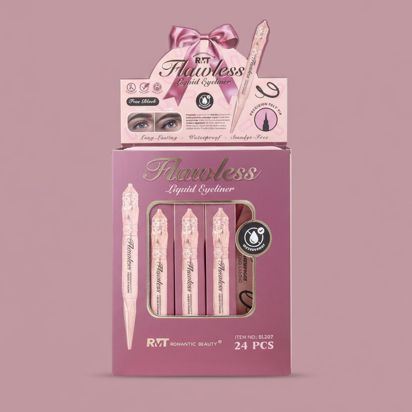 ROMANTIC BEAUTY - FLAWLESS - LIQUID EYELINER - DISPLAY(24PCS)