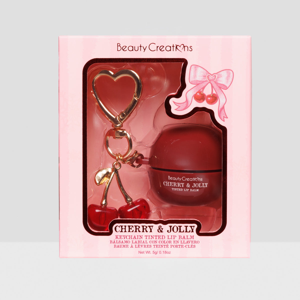 BEAUTY CREATIONS - CHERRY & JOLLY KEYCHAIN TINTED LIP BALM - (1PC)