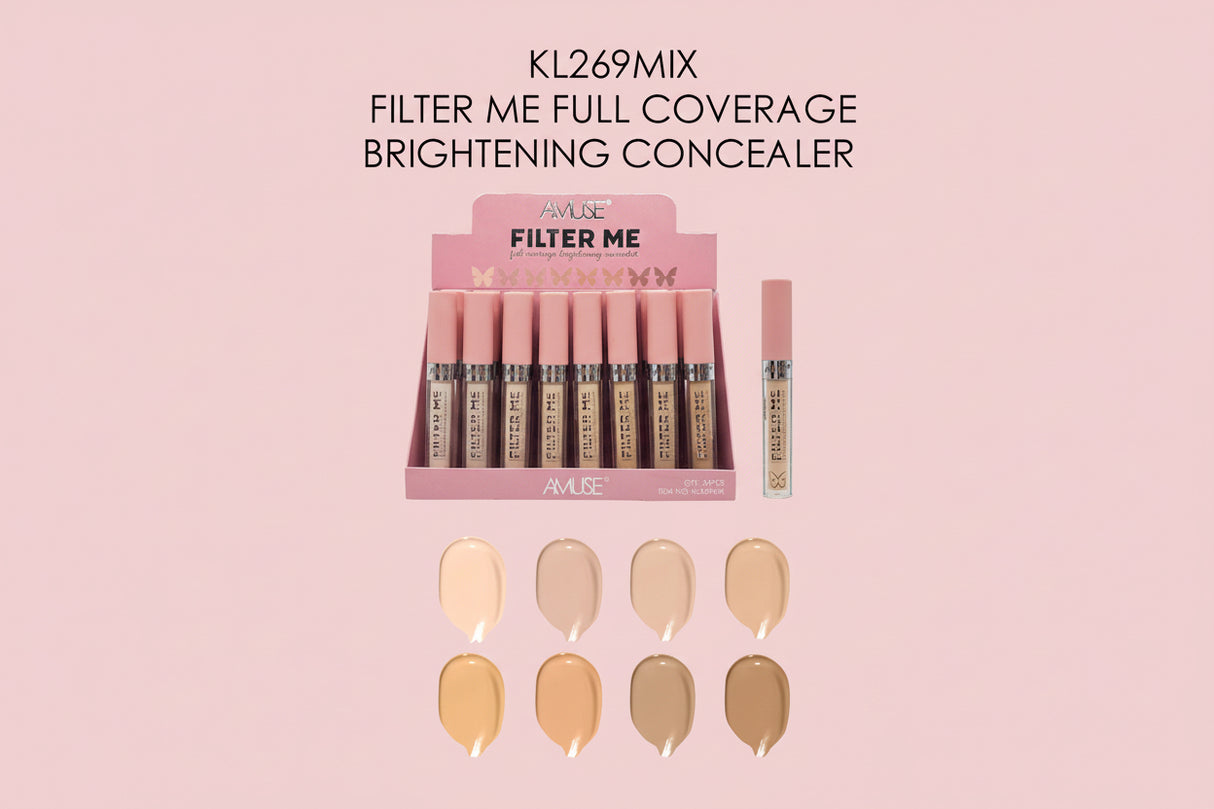 AMUSE- FILTER ME- FULL COVERAGE CONCEALER- (24PCS)