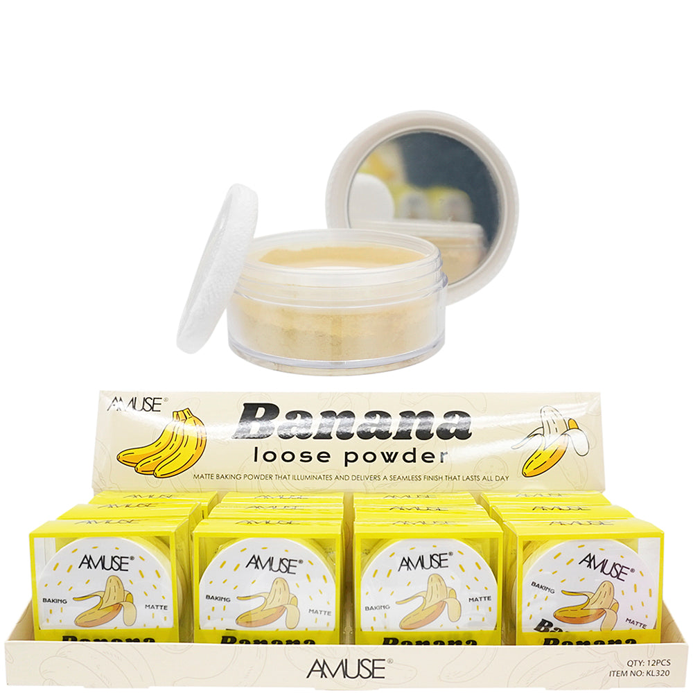 - BANANA- LOOSE POWDER- 12PCS