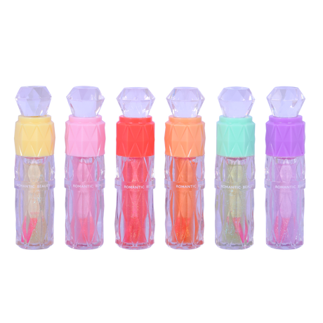 ROMANTIC BEAUTY - DIAMOND SHIMMER MAGIC LIP GLOSS - DISPLAY 24PC