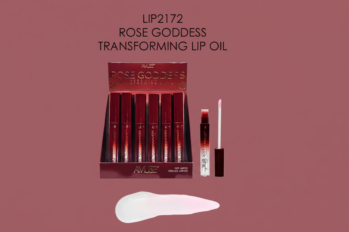AMUSE- ROSE GODDESS - LIP OIL- DISPLAY (24PCS)