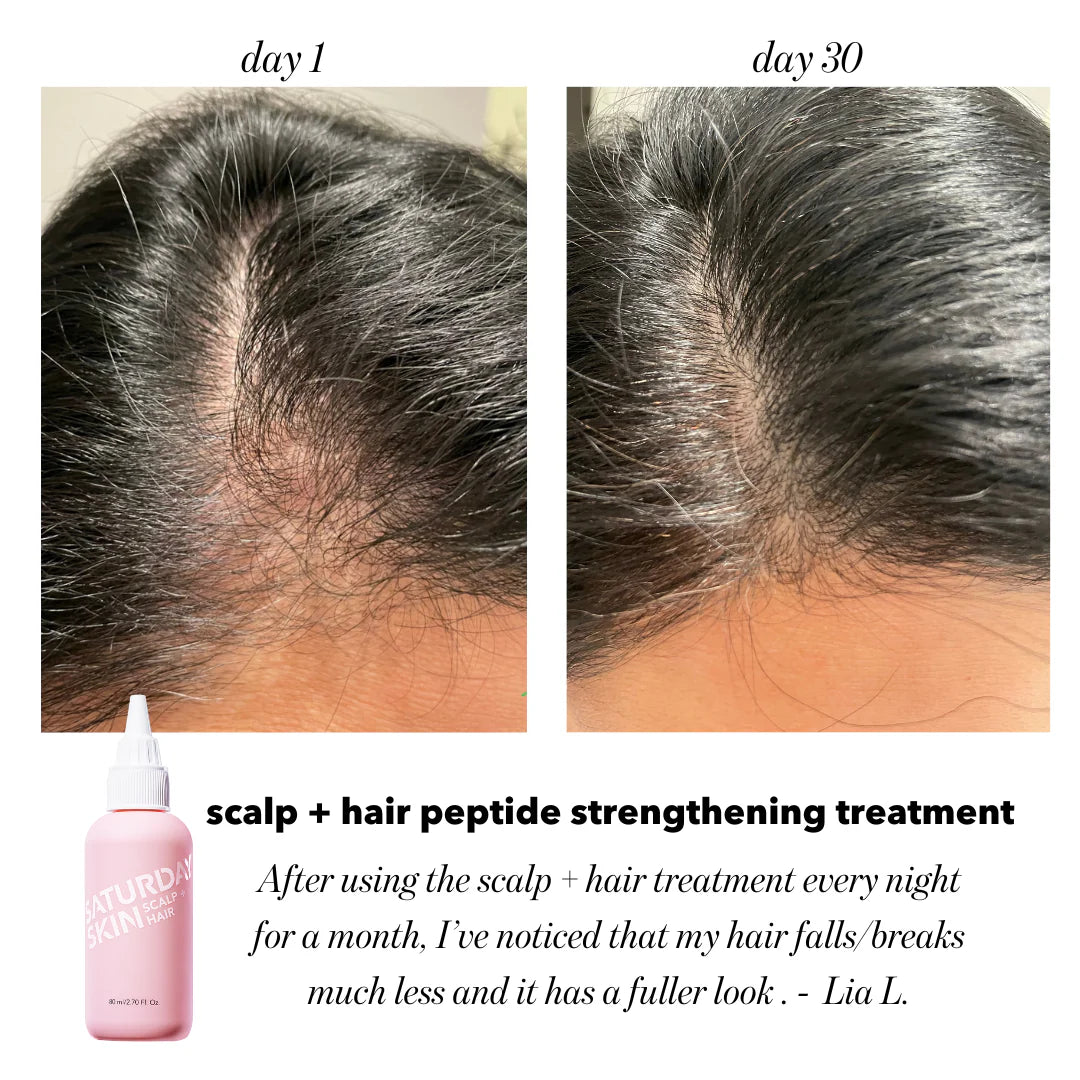 SATURDAY SKIN - SCALP + HAIR STRENGTHENING PEPTIDE TREATMENT (1PC)