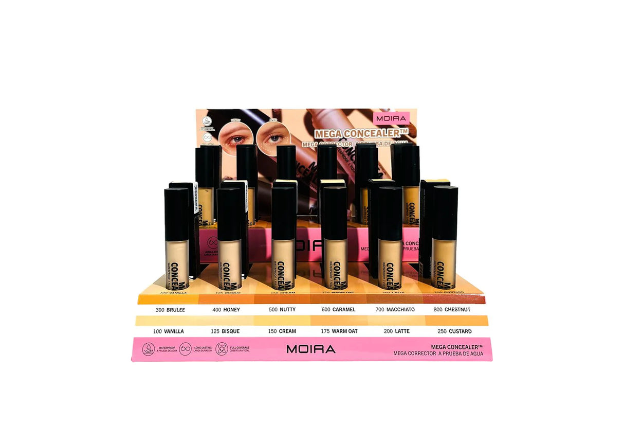 MOIRA- MEGA WATERPROOF CONCEALER- 36PCS CARTON DISPLAY