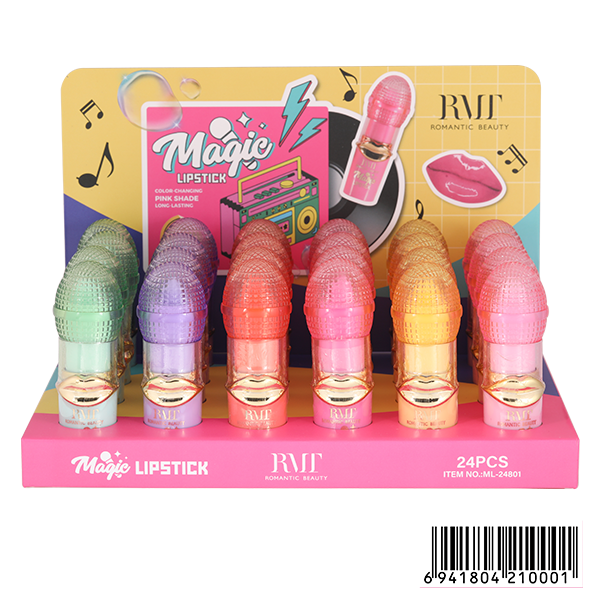 ROMANTIC BEAUTY - PSYCHEDELIC KARAOKE MAGIC LIPSTICK - DISPLAY 24PC